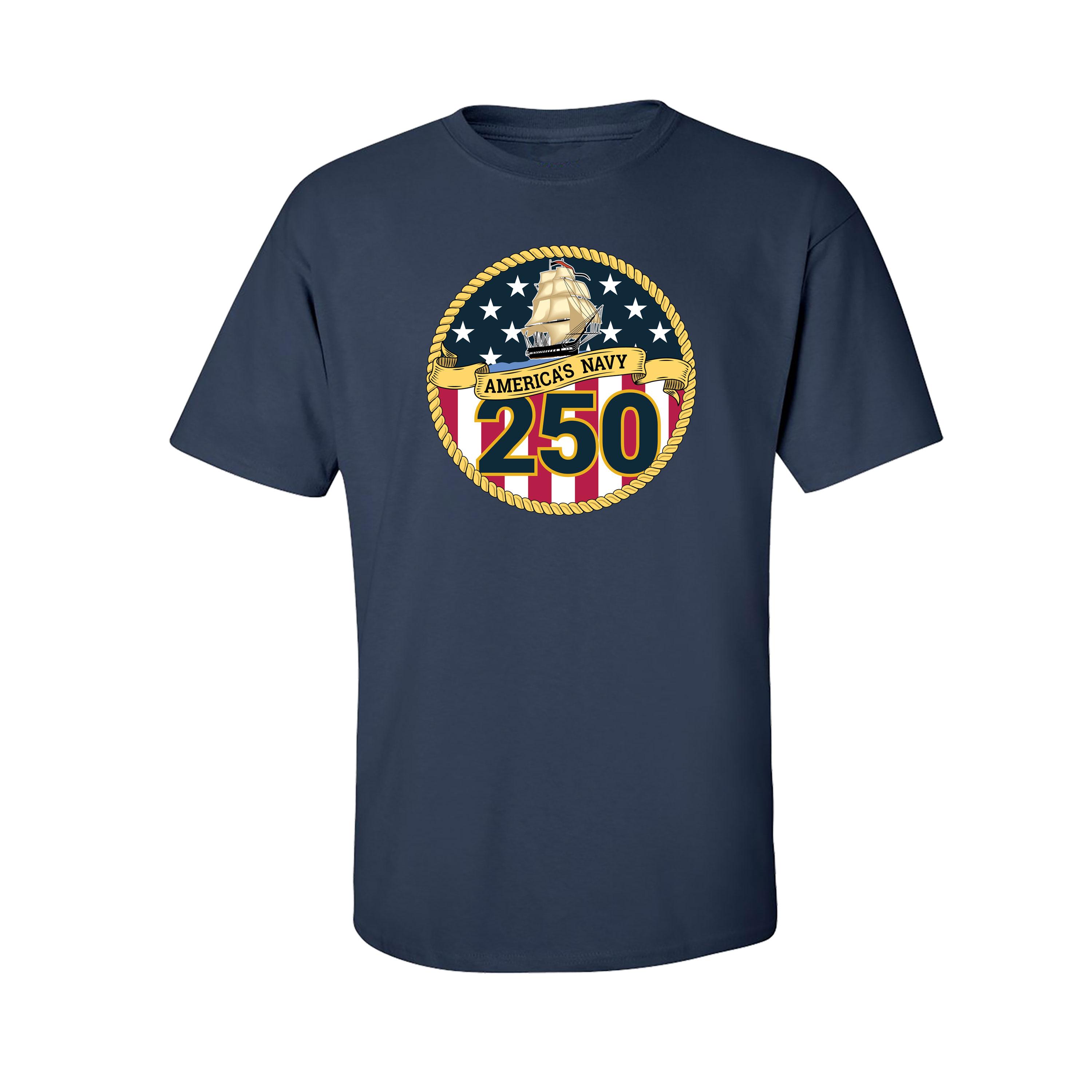 U.S. Naval Academy Store | U.S. Navy 250th Anniversary Tee